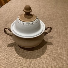 Denby Ceramic Soup Bowl with Lid and Handles