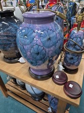 Poole Pottery Large Roman Table Lamp - Jasmine Offers Invited Always