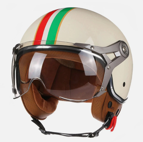 Retro vintage open face - open,