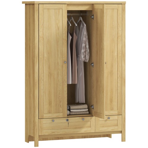 Homcom wardrobe closet with - closet, 3