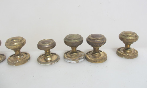 Vintage brass door knobs - vintage,