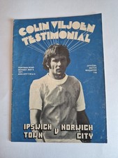 Ipswich Town V Norwich City 9/5/1977 Colin Viljoen Testimonial Programme