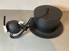 Black Pendant  Lampshade Top Hat Style Long Cord
