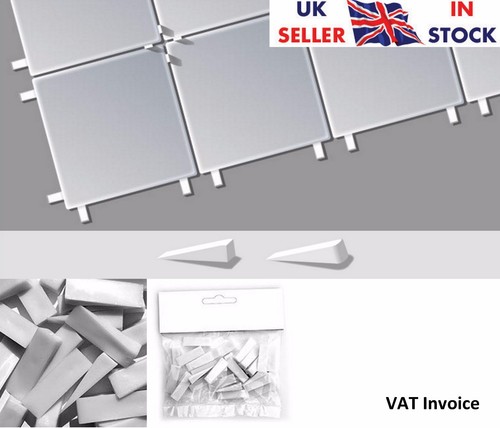 White tiling tile - white, spacers