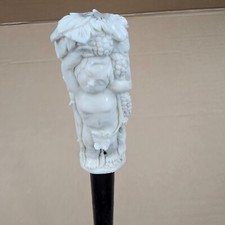 Old Cane Walking Stick Sammlerstock Deer Antler Handle 89 CM