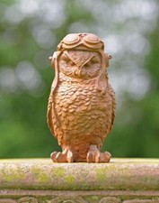 Rustic Cast Iron "Pilot Owl"