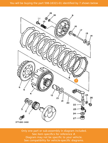 Yamaha plate friction - plate,,