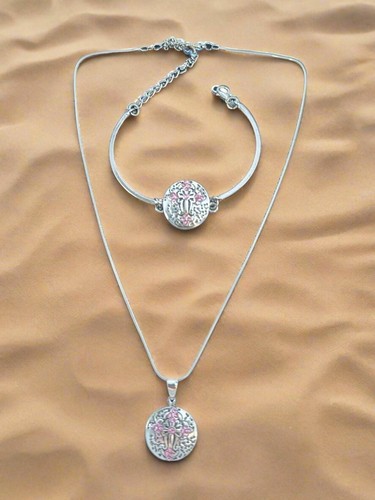 Pink faith snap button jewelry - snap,