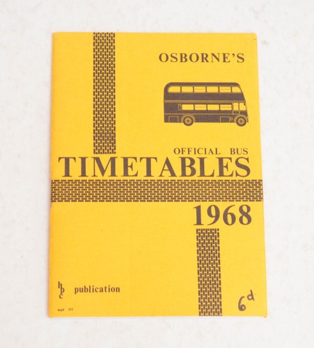 Bus coach timetable osbourne - timetable, osbourne's