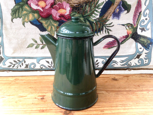Vintage style green enamelware - vintage,