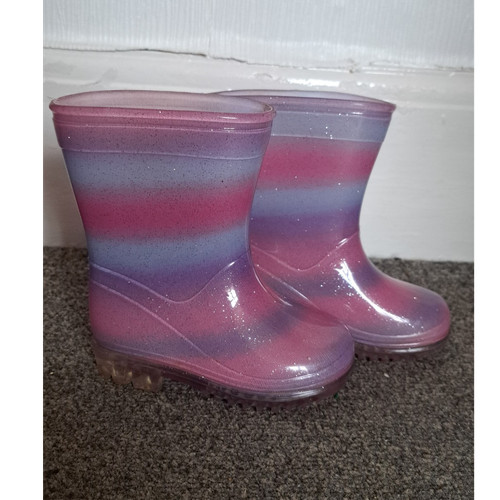 Girls glitter striped - striped, rainbow
