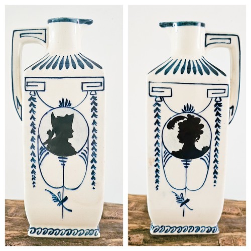 Antique victorian delftware - victorian,