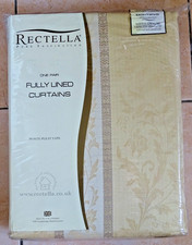Rectella Regency Gold - Curtains, Valance, Cushion Covers, Curtain Tie Backs NEW