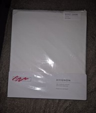 The White Company Avignon Duvet Cover 100% Cotton 70x92" BNWT Thread Count 200