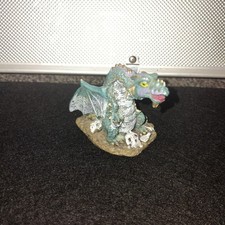 Mint Blue Dragon Dragons Den Fantasy Figure Statue Ornament.