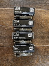Electro Harmonix EL34 Valves Tubes Matched Quad