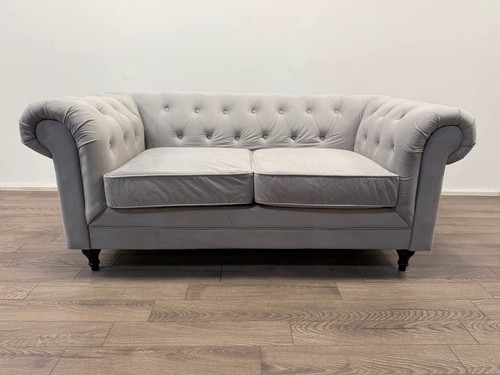 Chesterfield light grey velvet - chesterfield,