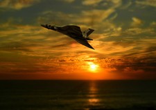 Avro Vulcan XH558 sunset over