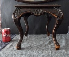 Antique Carved Mahogany Low