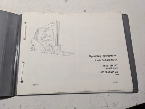 Linde fork lift truck - linde,