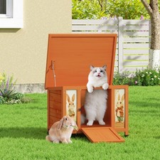 Rabbit hutch wooden - 24", pet