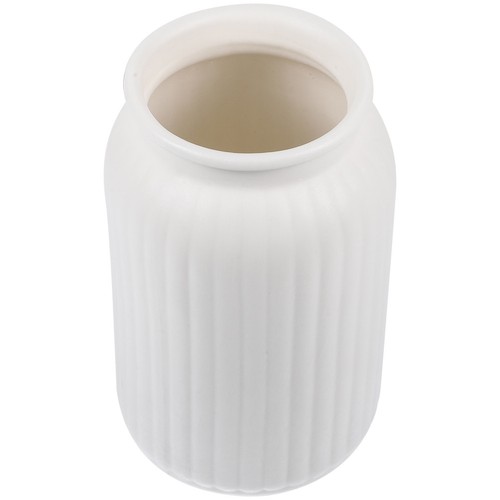 Simple white ceramic vase for - simple,