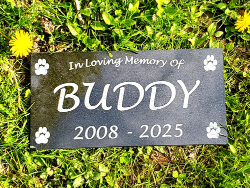 Pet memorial grave marker - memorial,