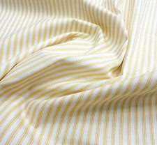 Cotton Fabric - Yellow & Ivory