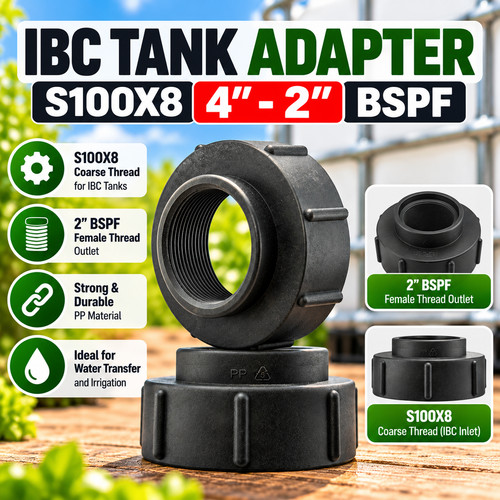 Ibc tank adapter s100x6 - adapter,