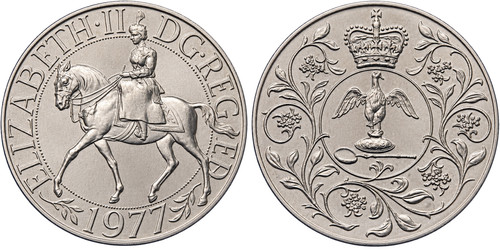 1977 queen elizabeth silver - queen,