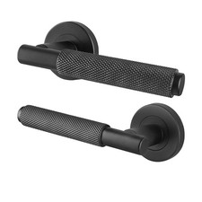 Door Handles Turned Knurled