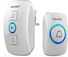 Wireless Plug-In Doorbell for Home & Office, Waterproof, 1300ft Range