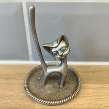 Vintage Seba Silver Plated Cat