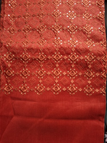 Fabric remnant red - remnant:, fine