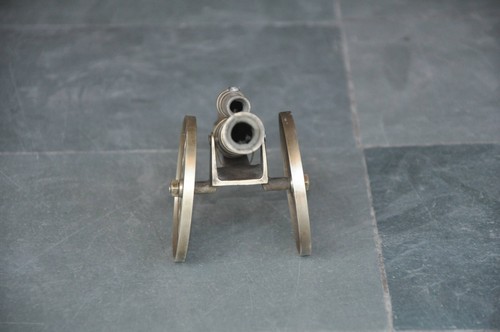 Vintage brass gun - brass,