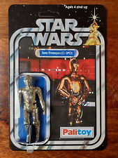 Vintage Star Wars Figure C-3PO (See-Threepio) Recard 12 Back 1977 Palitoy