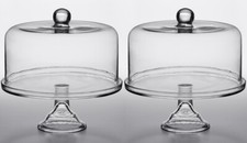 2 PACK 10 1/2" Clear Glass