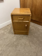 Vintage G Plan Single Brandon Bedside Cabinet B870 Light Oak E Gomme Gold Stamp