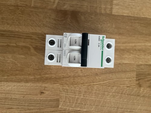 Schneider ic60 double pole mcb - schneider,