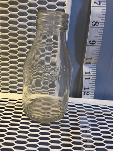 Vintage school milk bottle 2 - milk, 1/2