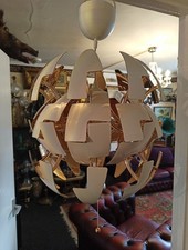 IKEA PS 2014 Ceiling Pendant Lamp Contempo Modern 16" White Copper 