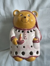 Night light Teddy Bear by Piggery Pottery 