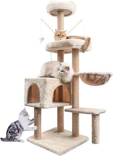 Spacious cat tree tower 145cm - cat,