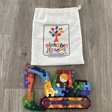 Alphabet Jigsaws Wooden Alphabet Digger Puzzle 