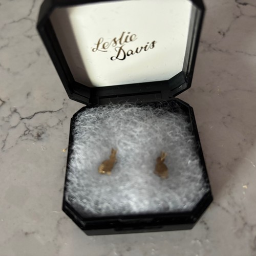 Leslie davis pair tiny - of, gold