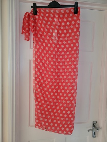 Ladies red white sarong - ladies, &
