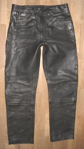 Mens leather jeans - leather,