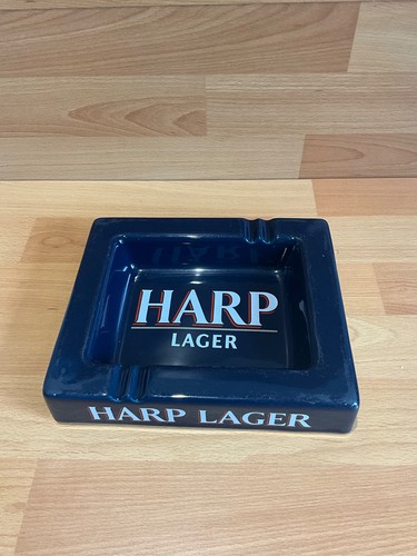 Vintage blue ceramic harp - vintage,