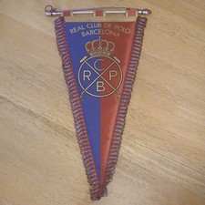 Vintage Real Club De Polo Barcelona Team Pennant Fanion