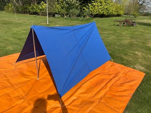 Vintage canvas tent flysheet - canvas,